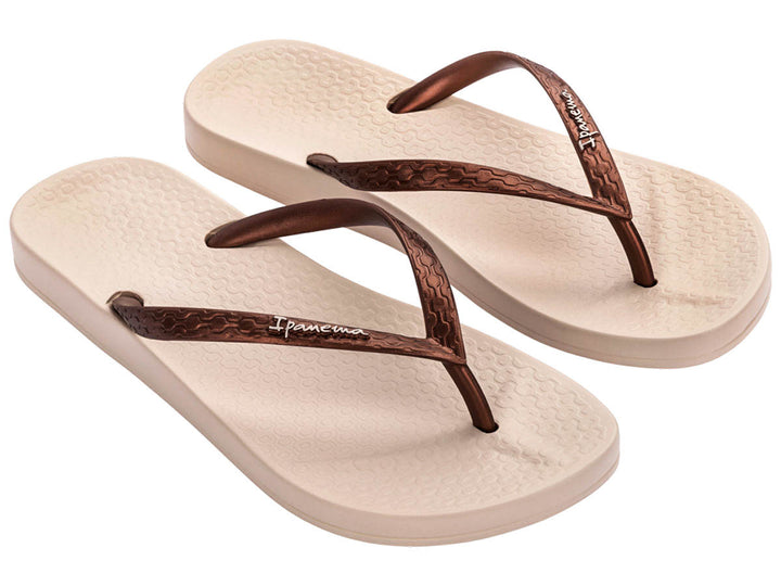 Ipanema Anatomica In Beige Brown Flipflop For Women