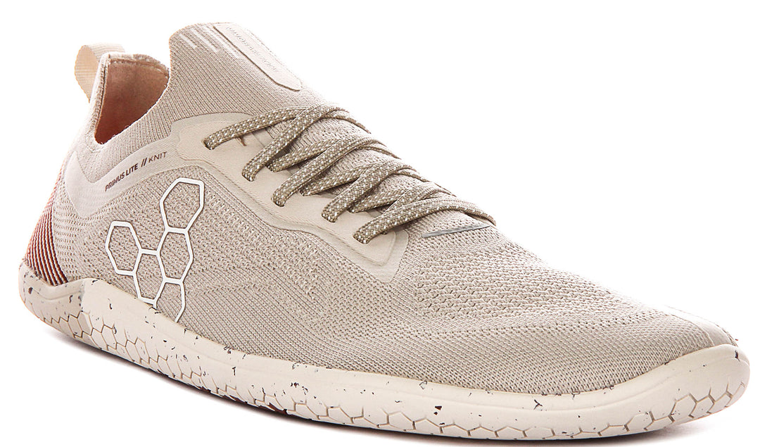Vivobarefoot Primus Lite Knt In Birch For Men