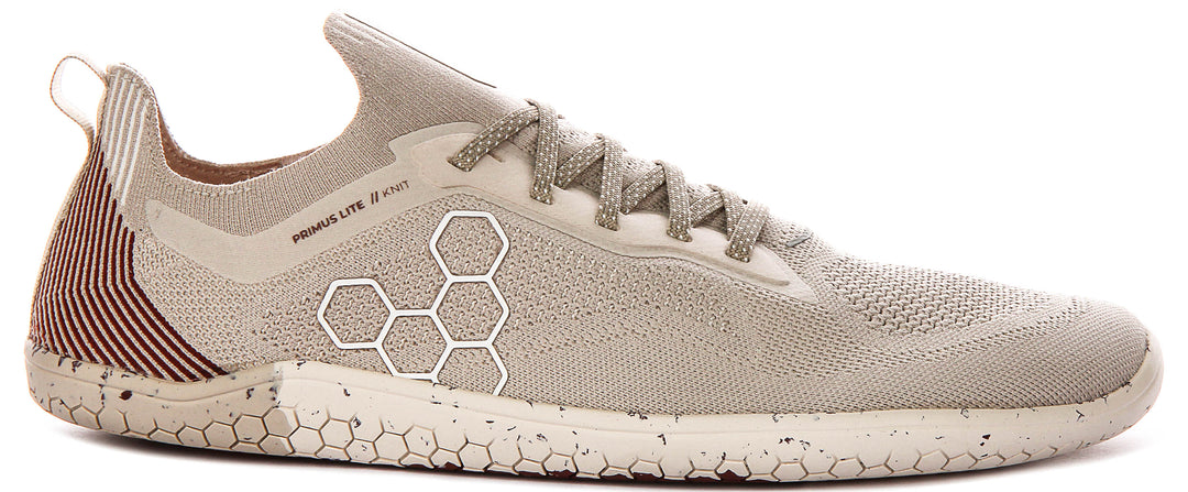 Vivobarefoot Primus Lite Knt In Birch For Men
