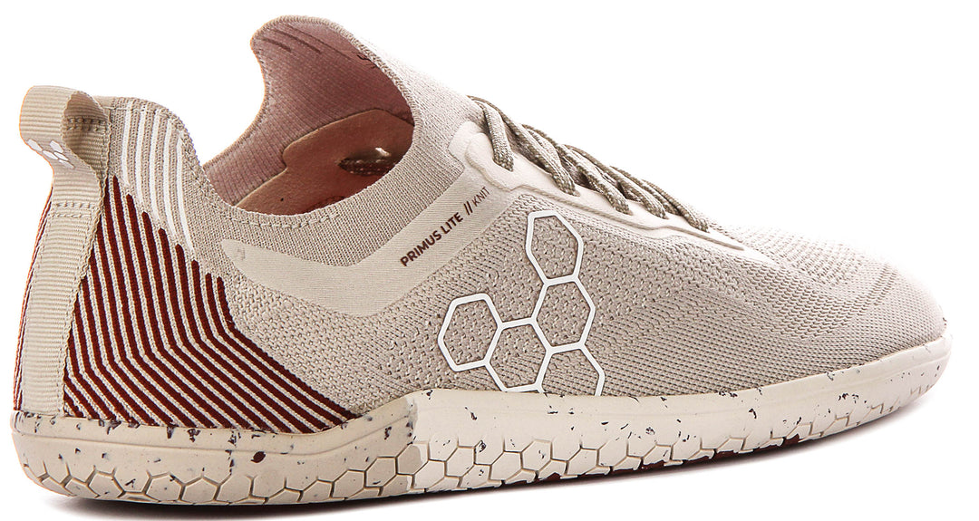 Vivobarefoot Primus Lite Knt In Birch For Men
