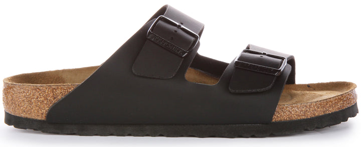 Birkenstock Arizona Doppelter Riemen Birko Flor Sandale Schwarz