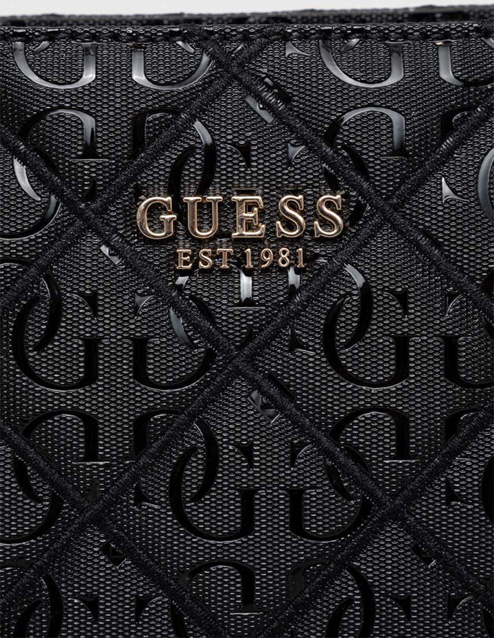 Guess Noelle Elite Quilted Tote In Black For Women