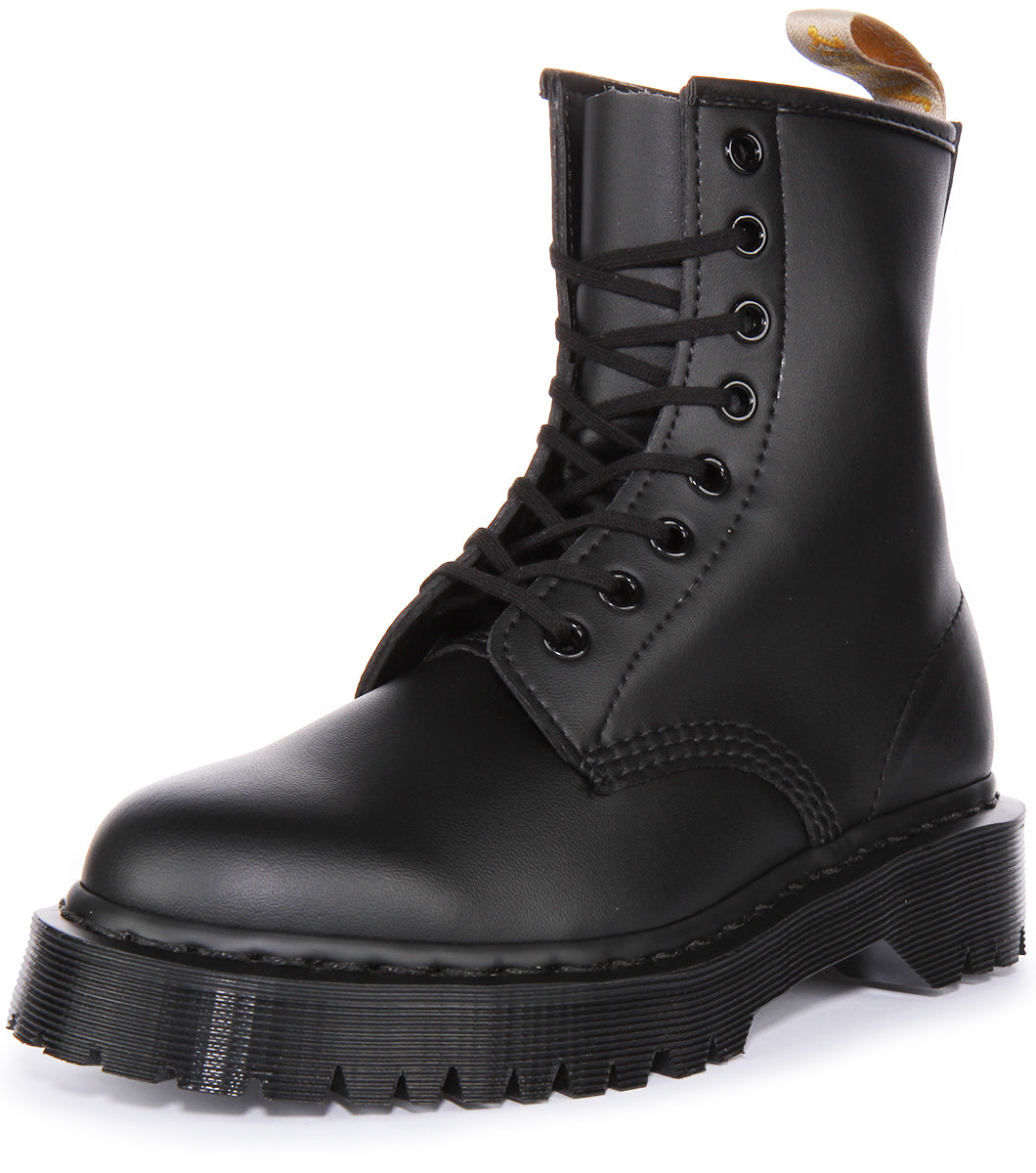 Dr Martens 1460 Bex Mono Bottines à lacets végane Felix Rub Off poure en noir