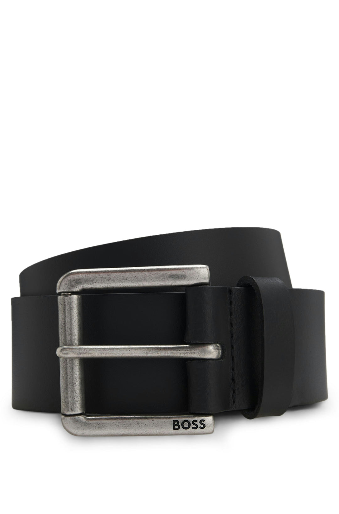 Boss Joris Black Leather Belt