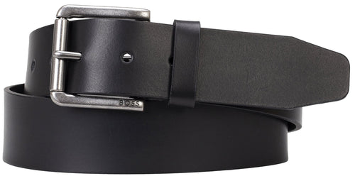 Boss Joris Black Leather Belt