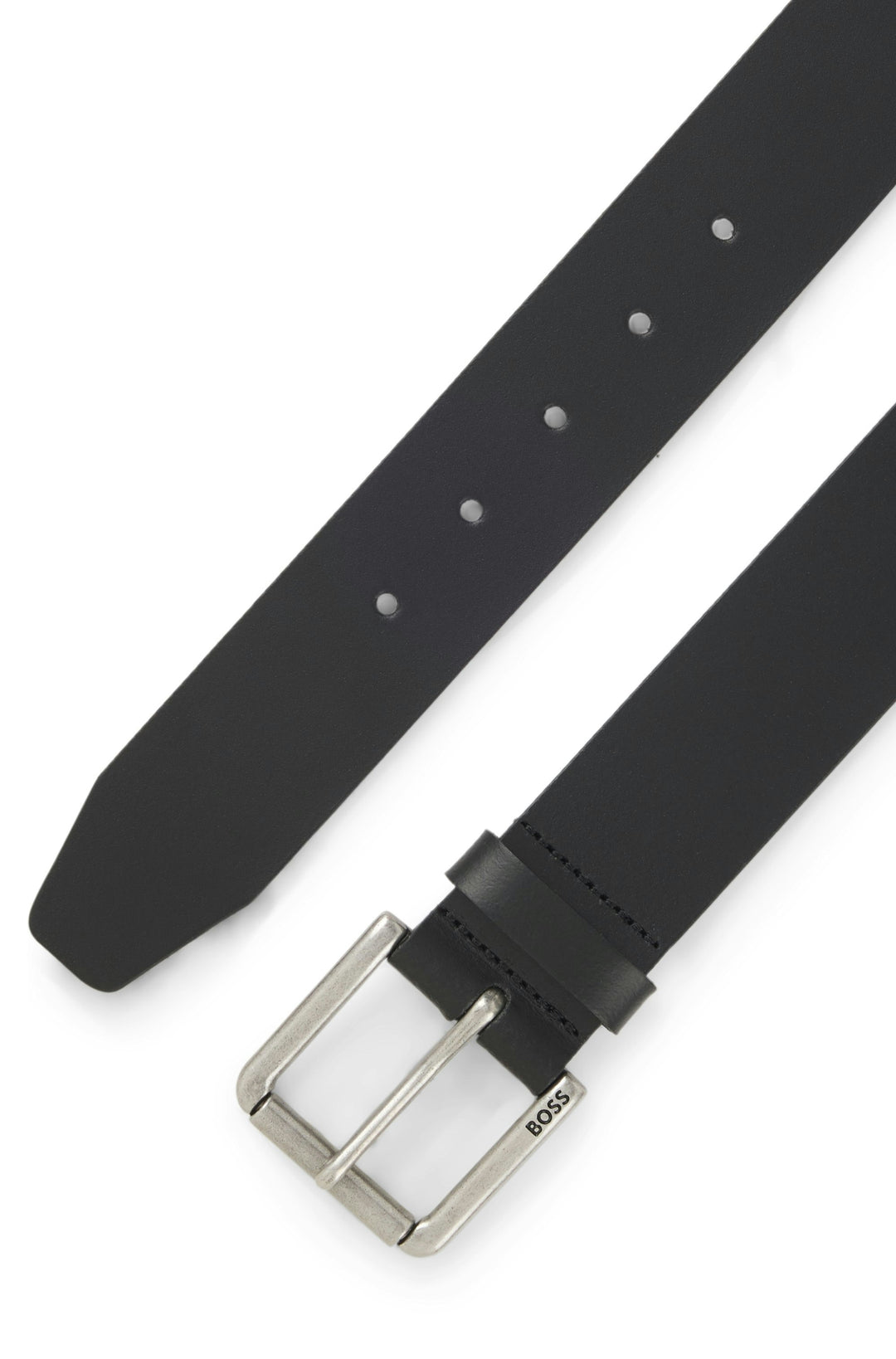 Boss Joris Black Leather Belt