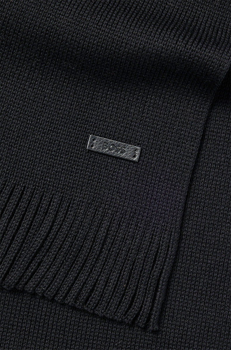 Boss Albas Scarf In Black For Men