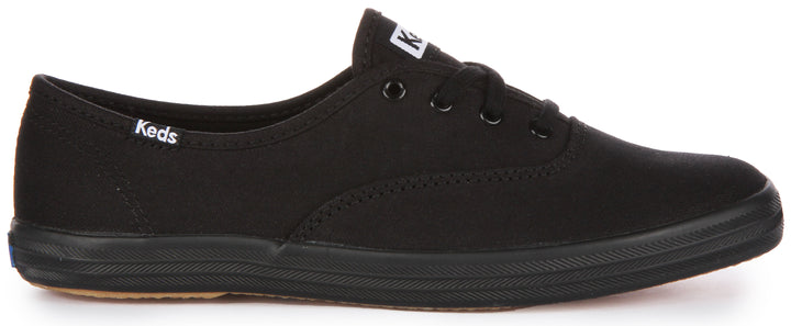 Keds Champion In All Black For Women