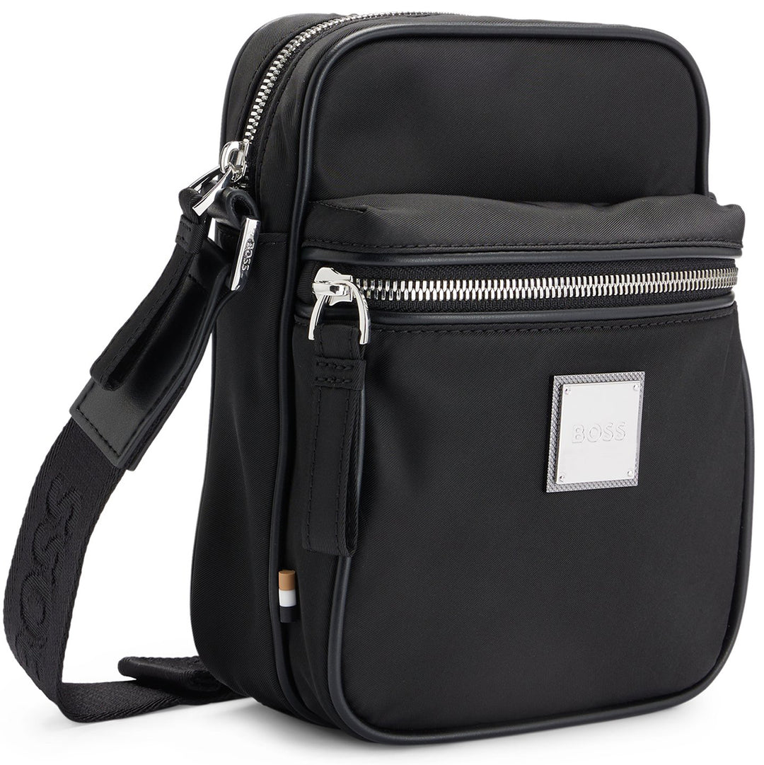 Boss Lennon NS Zip Sac à bandoulière en polyester pour hommes en noir