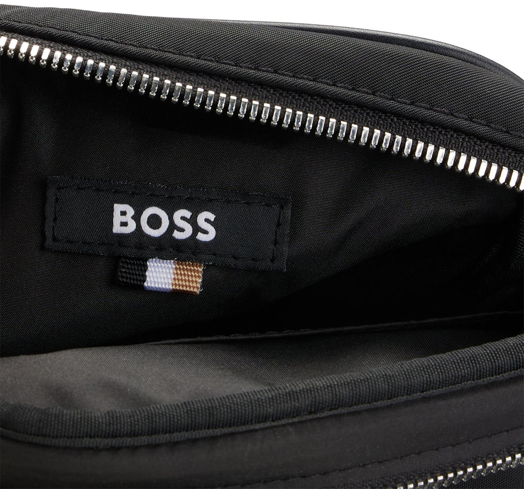 Boss Lennon NS Zip Borsa a tracolla in poliestere da uomo in nero