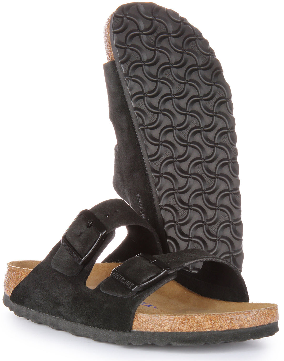 Birkenstock Arizona Sandalo in pelle scamosciata da in nero