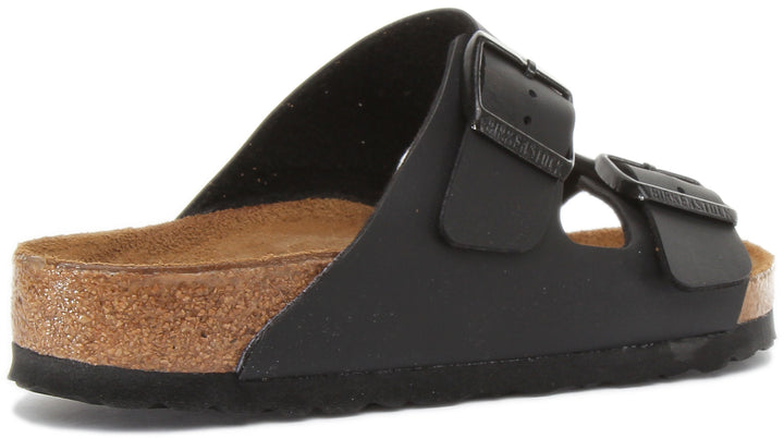 Birkenstock Arizona Sandales Birko Flor à double lanière poures en noir