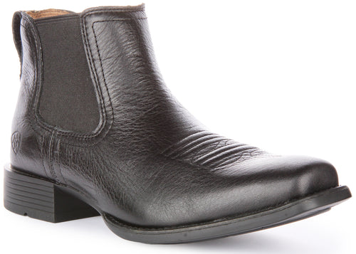 Ariat Booker Ultra Stivaletto western in pelle da uomo in nero