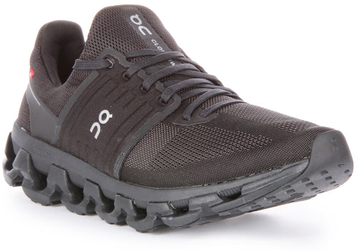 On Running Cloudswift 3 AD Zapatillas con cordones de malla de doble densidad CloudTec para mujer en negro