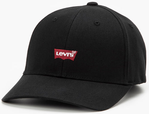 Levi's Housemark Flexfit Casquette de baseball en coton poure en noir