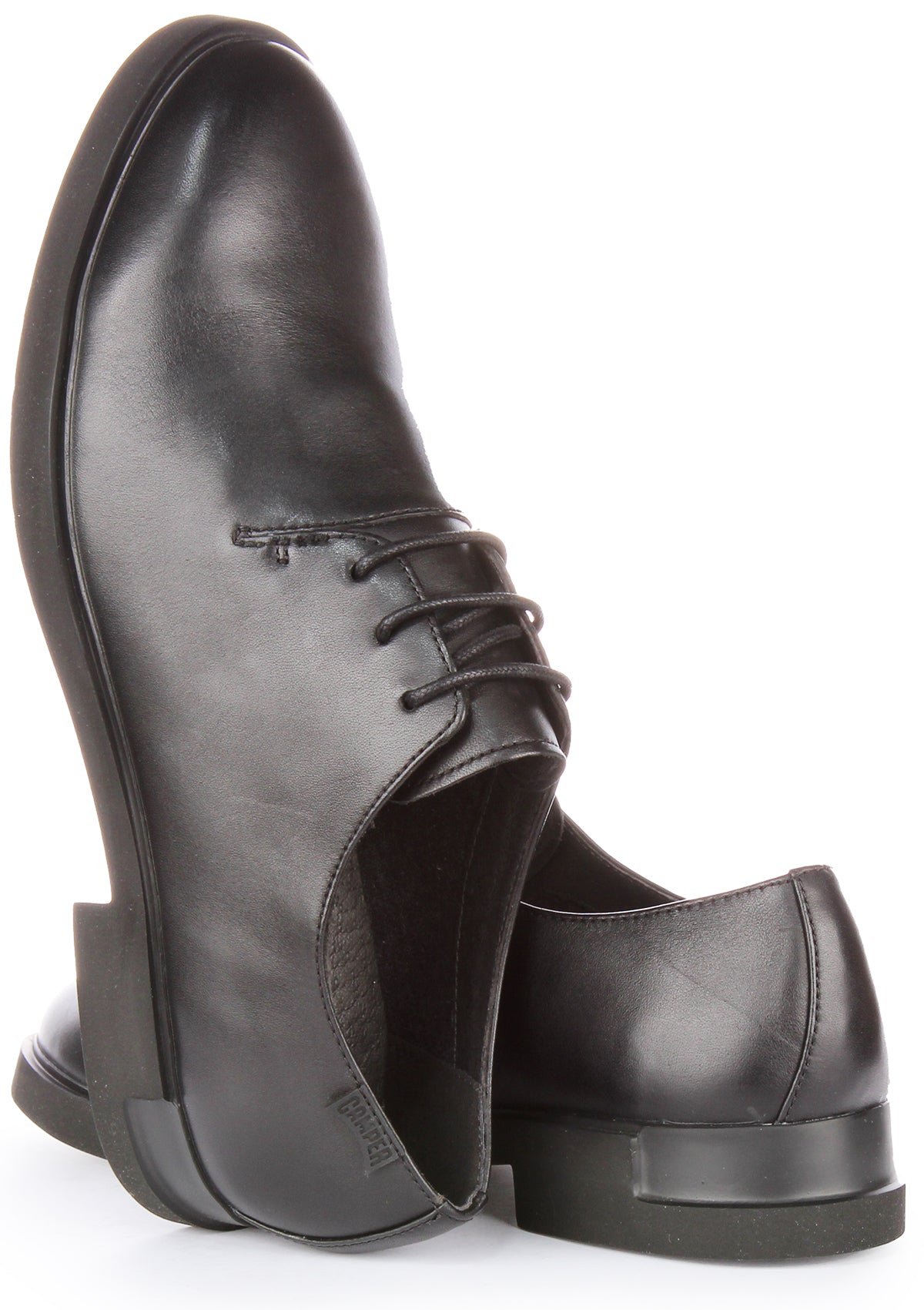 Camper Iman In Black | Lace Up Smart Oxford Leather Shoe – 4feetshoes