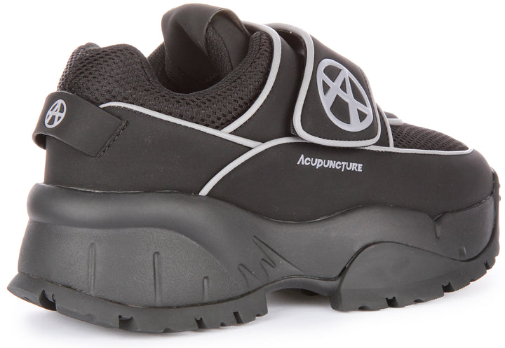 Acupuncture Beefer Zapatillas de malla sintética con tira autoadherente para en negro