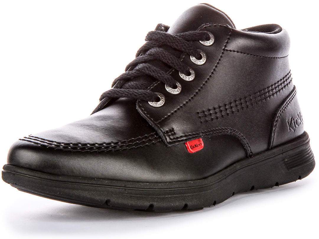Kickers Kelland Lace Up, Bottes & Bottines classiques mixte enfant, Noir ( Black 0001), 37 EU Kickers Kelland Lace Up, Bottes & Bottines classiques mixte enfant, Noir ( Black 0001), 37 EU