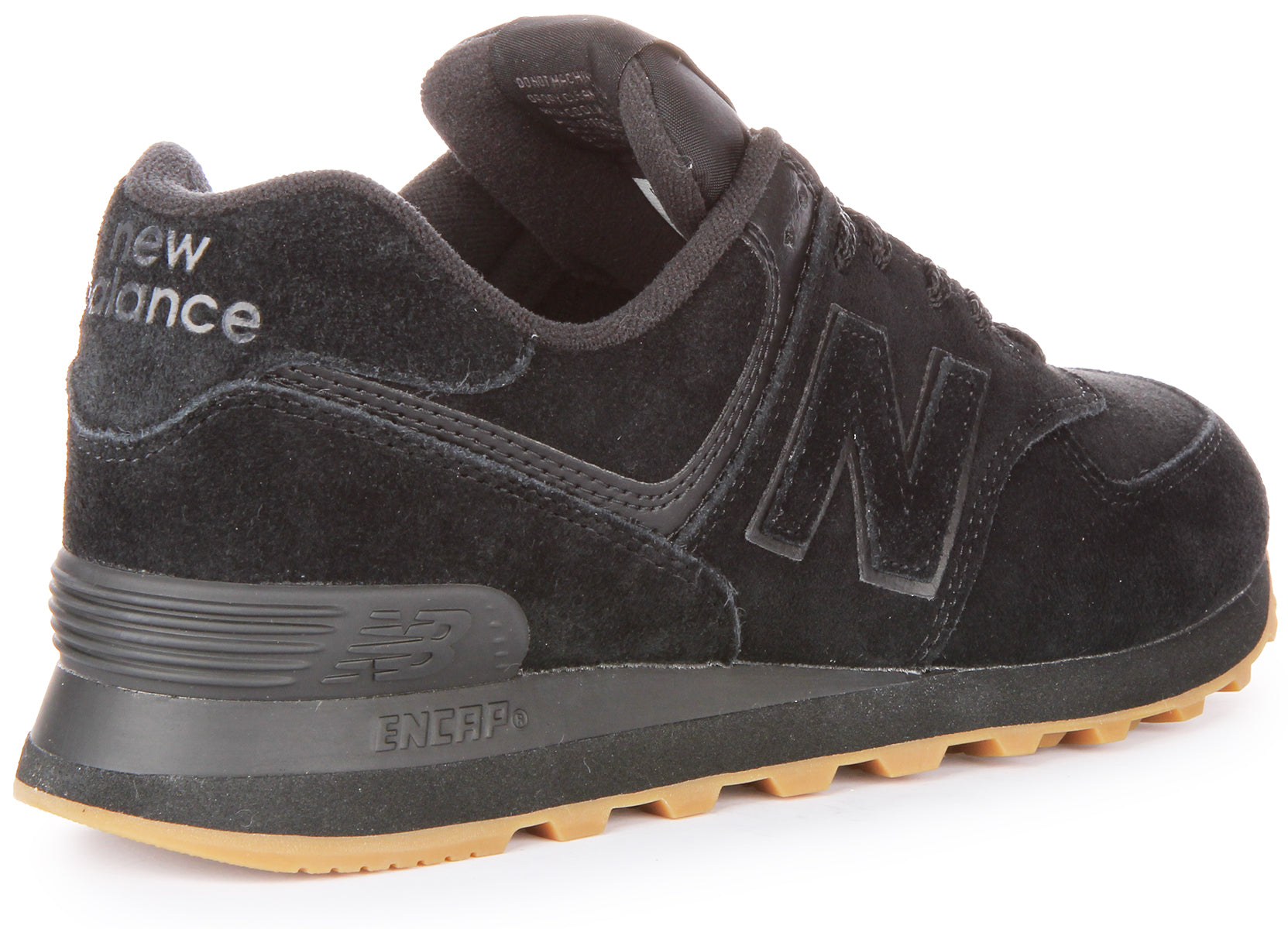 All black suede new best sale balance 574