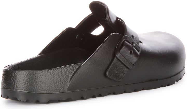 Birkenstock Boston Essentia In Black For Women | Narrow Fit