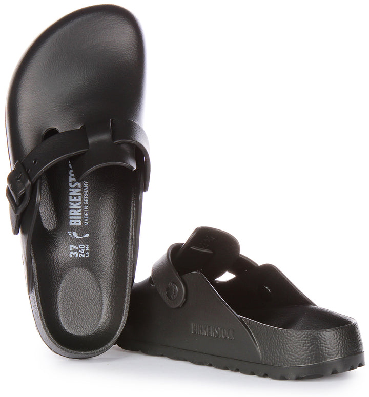 Birkenstock Boston Essentia In Black For Women | Narrow Fit