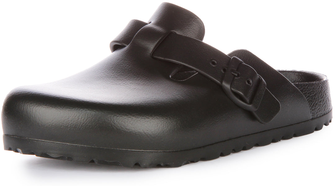 Birkenstock Boston Essentia In Black For Women | Narrow Fit