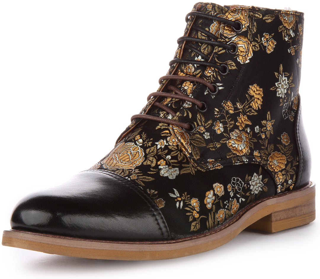 Justinreess England Adam Floral W In Black For Women