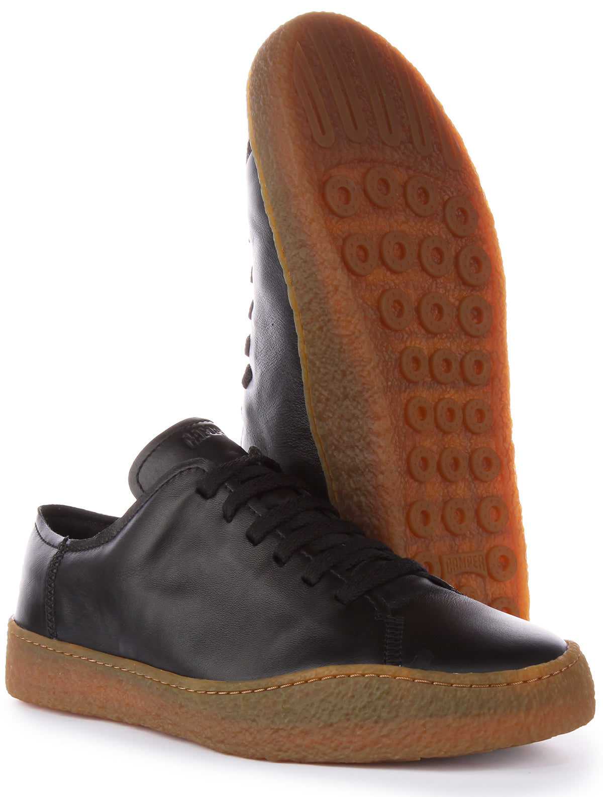 Camper Peu Terreno In Black for Men | Lace up Casual Mens Shoes