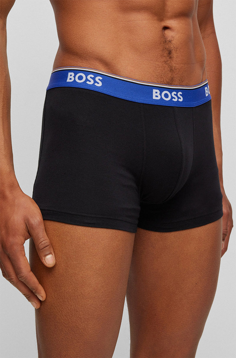 Boss 3 Pairs Trunk Power In Black For Men