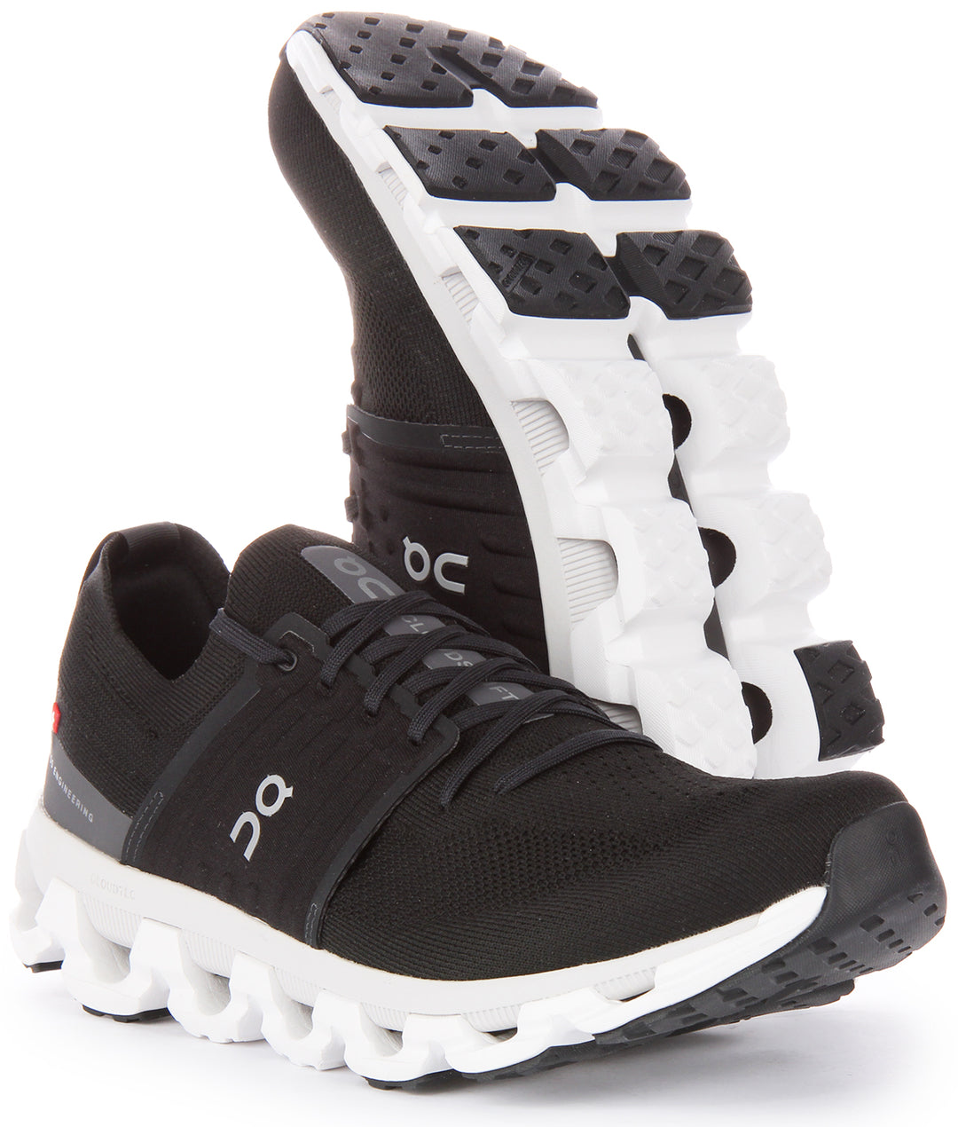 On Running Cloudswift 3 Zapatillas con cordones de malla de doble densidad CloudTec para hombre en negro