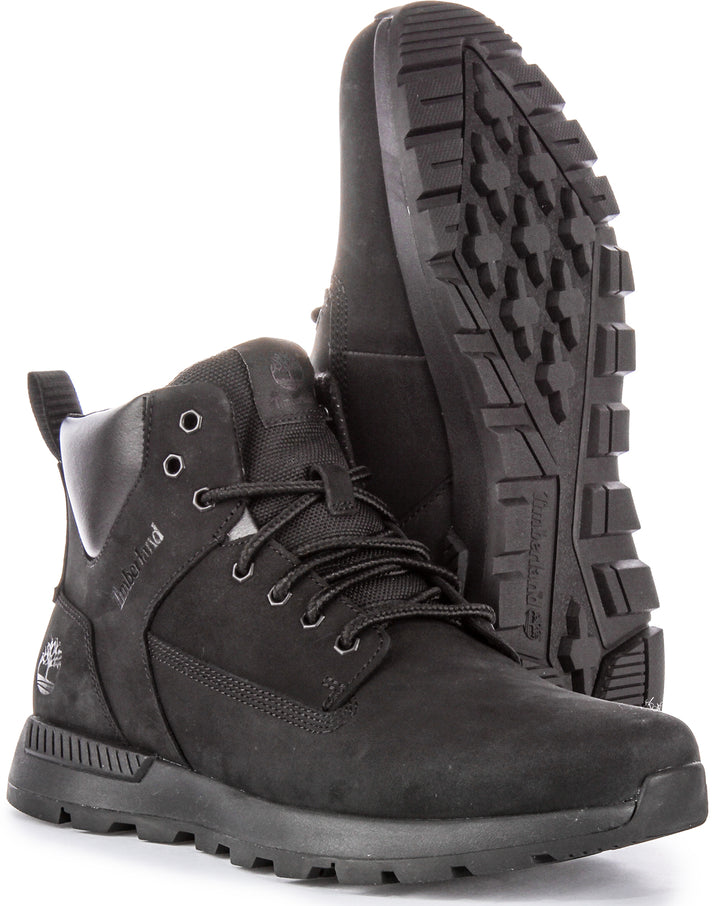 Timberland Killington Trekker Bottes chukka en cuir à lacets pour hommes en noir