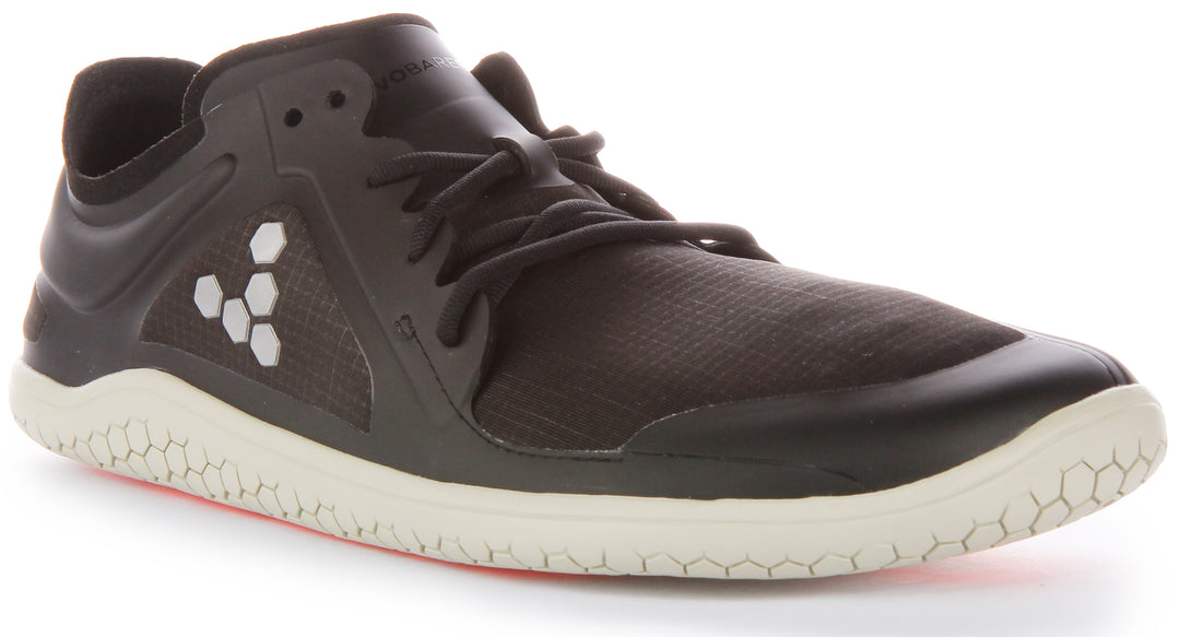 Vivobarefoot Primus Lite All Weather Zapatillas con cordones de malla impermeable para hombre en negro