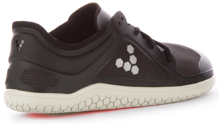 Vivobarefoot Primus Lite All Weather Herren Schnürung Wasserdicht Masche Turnschuhe Schwarz