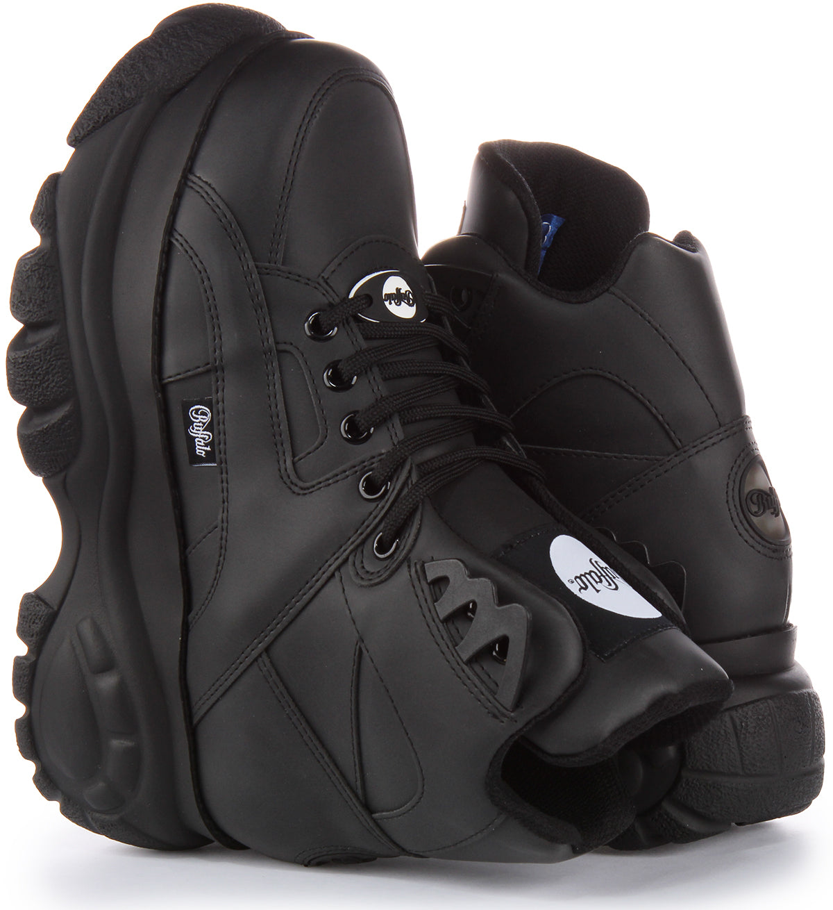 靴 Buffalo LONDON high cut boots Buffalo 1340-14 2.0 In Black For Women | Vegan Nappa Hi Platform