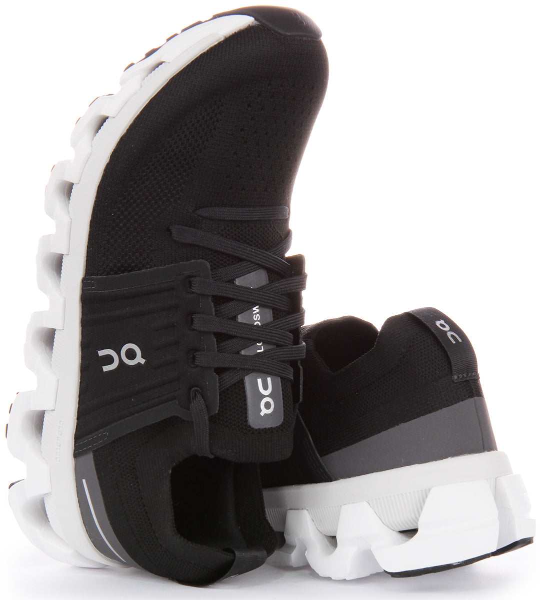 On Running Cloudswift 3 Zapatillas con cordones de malla de doble densidad CloudTec para mujer en negro