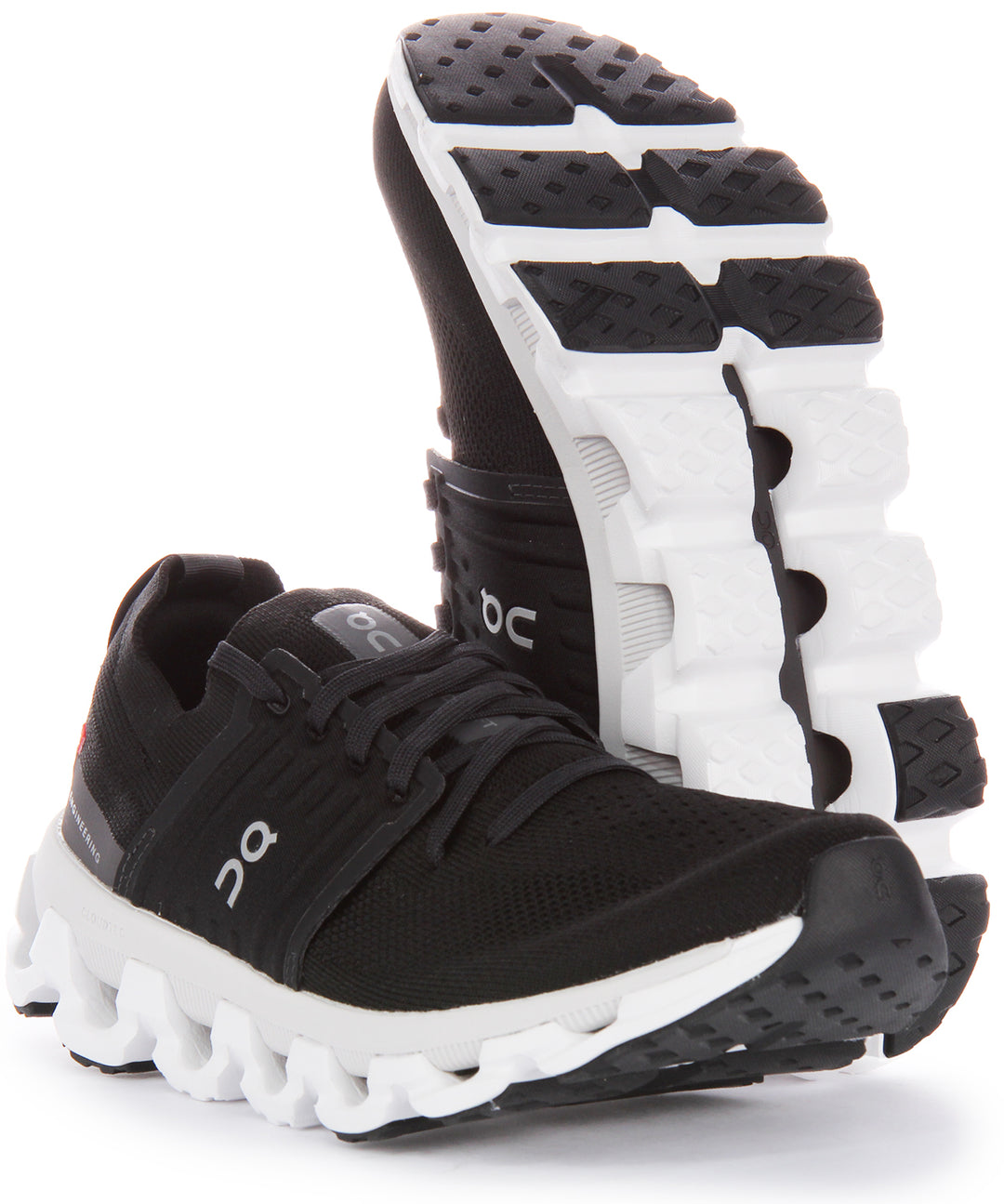 On Running Cloudswift 3 Zapatillas con cordones de malla de doble densidad CloudTec para mujer en negro