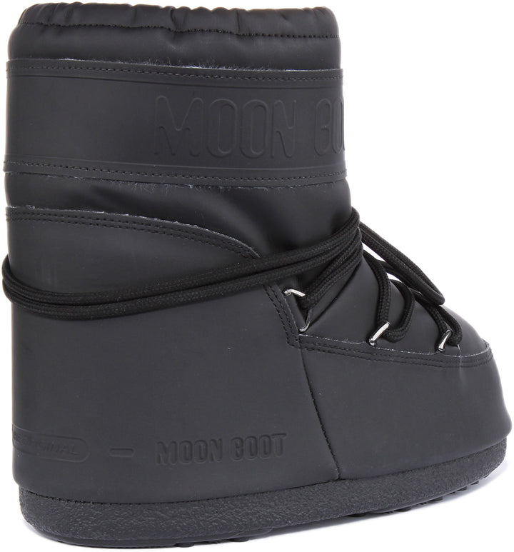 Moon Boot Icon Low para mujer en botas de media caña de goma negras