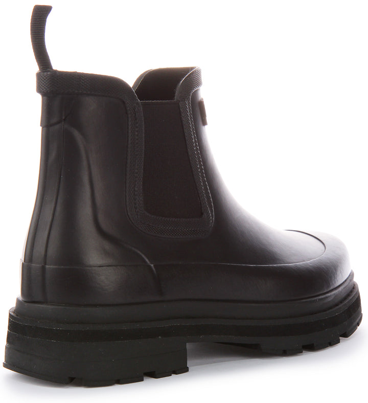 Bottes de pluie Aigle Hybrid LW cheville en caoutchouc pour hommes en noir