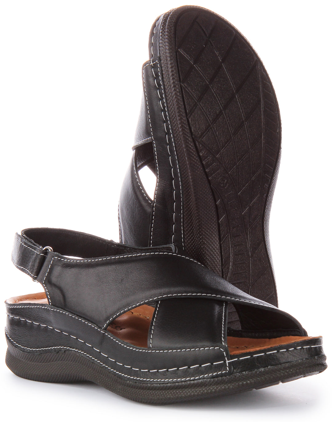 Justinreess England Yuna Sandal In Black