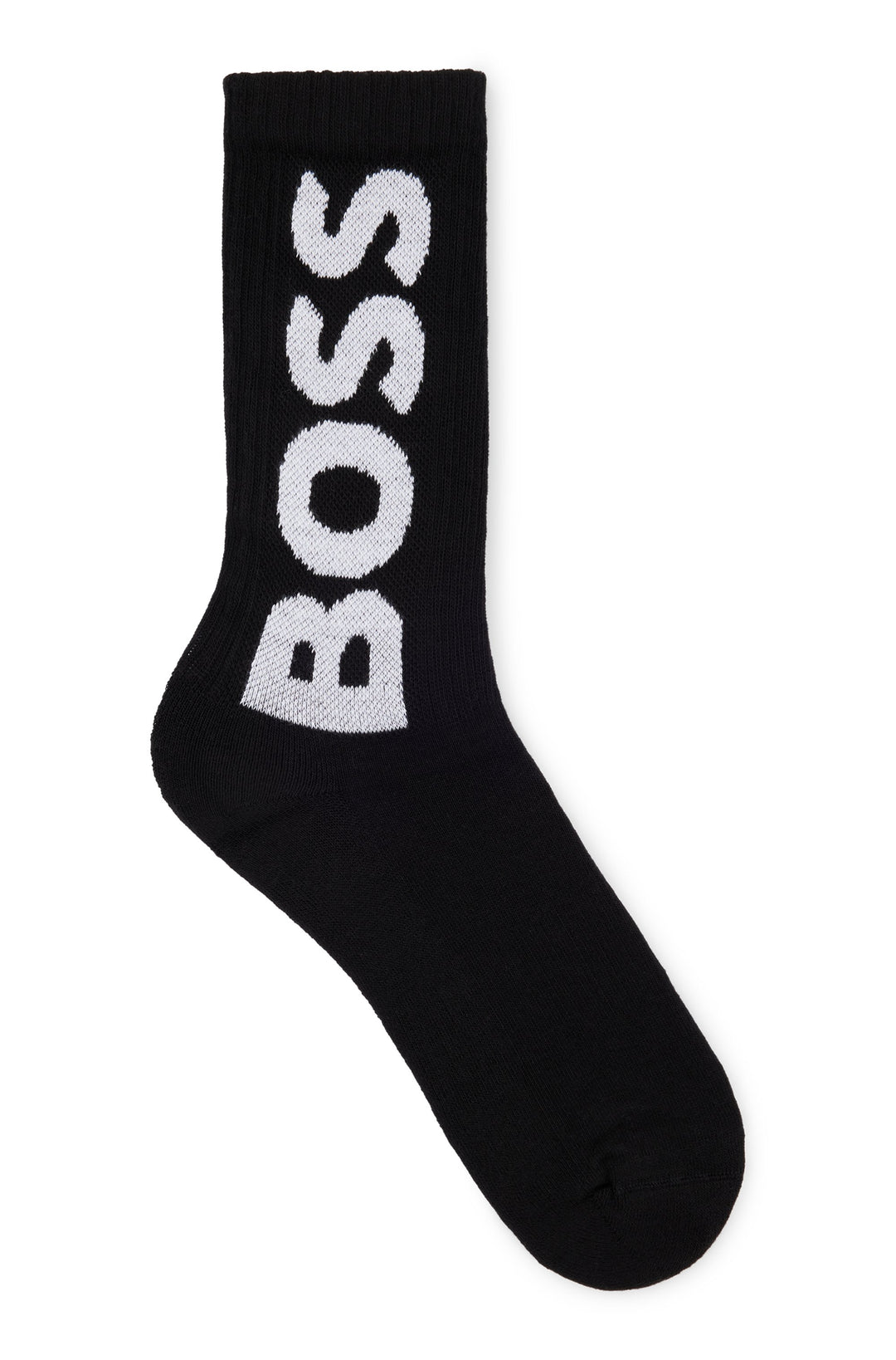 Boss Qs Rib Logo Cc In Black Socks
