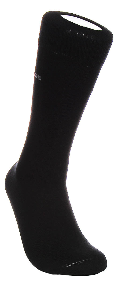 Boss 2 Pair Rs Minipatt Dress Socks In Black