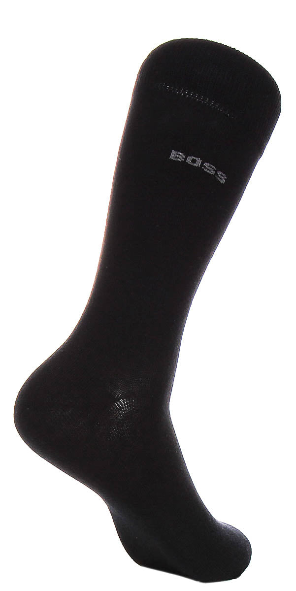 Boss 2 Pair Rs Minipatt Dress Socks In Black