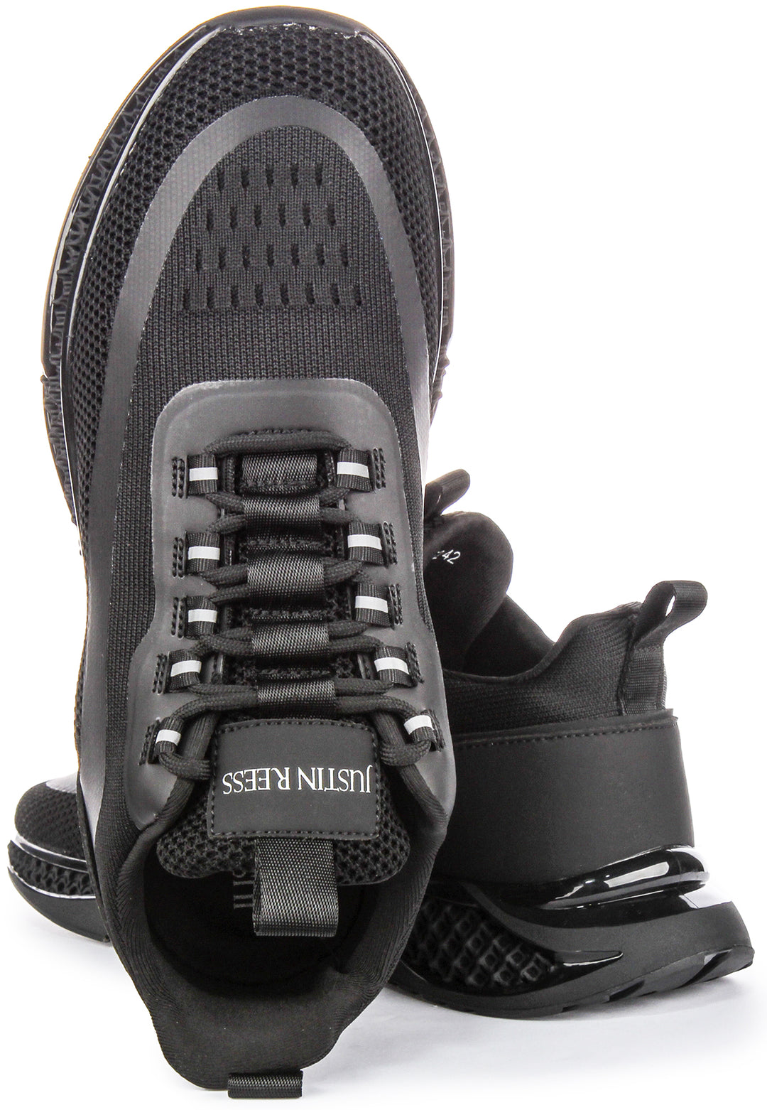 Chaussures de Course en Tissu Tech Ins de Justinreess England Pour Hommes en Noir