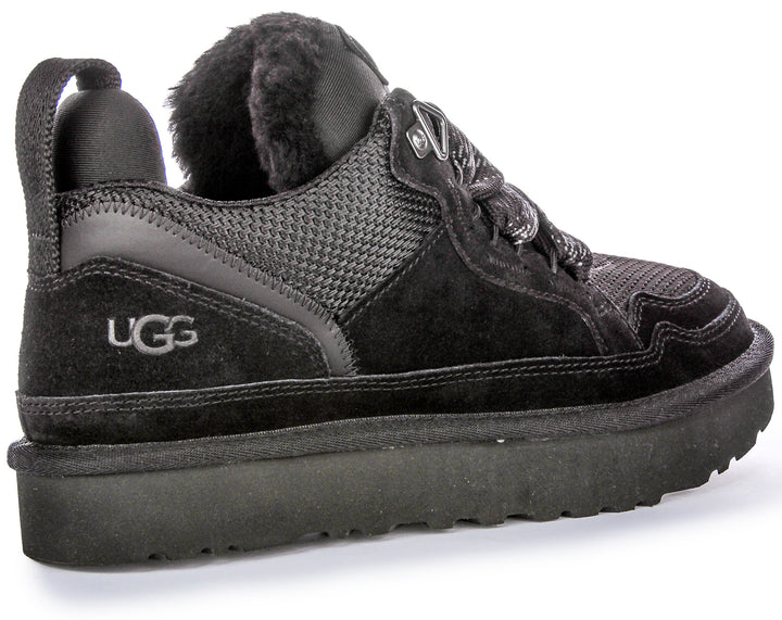 Sneakers da donna Ugg Australia Lowmel con cinturino al tallone a due tonalità in nero