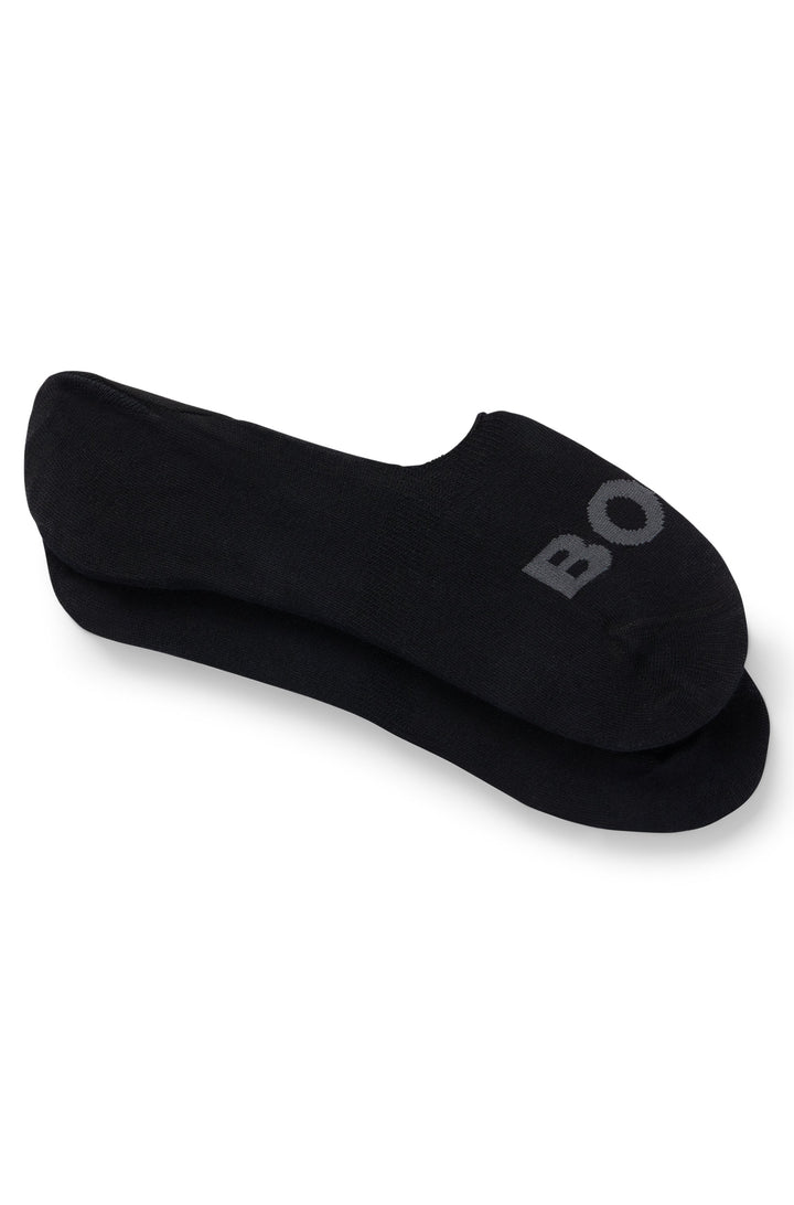 Boss 2 Pair Shoe Sock Logo In Black