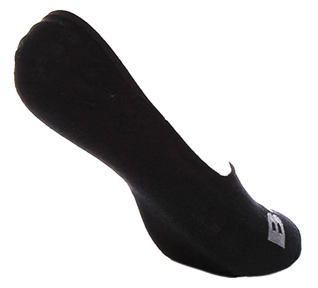 Boss 2 Pair Invisible Logo Socks In Black For Men