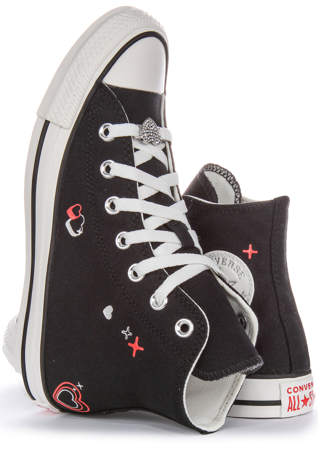 Converse All Stars 2K Heart A09116C In Black For Women