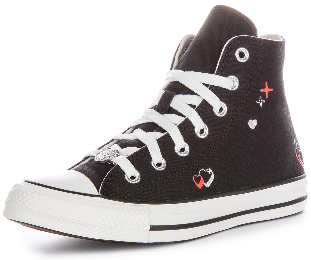 Converse All Stars 2K Heart A09116C In Black For Women