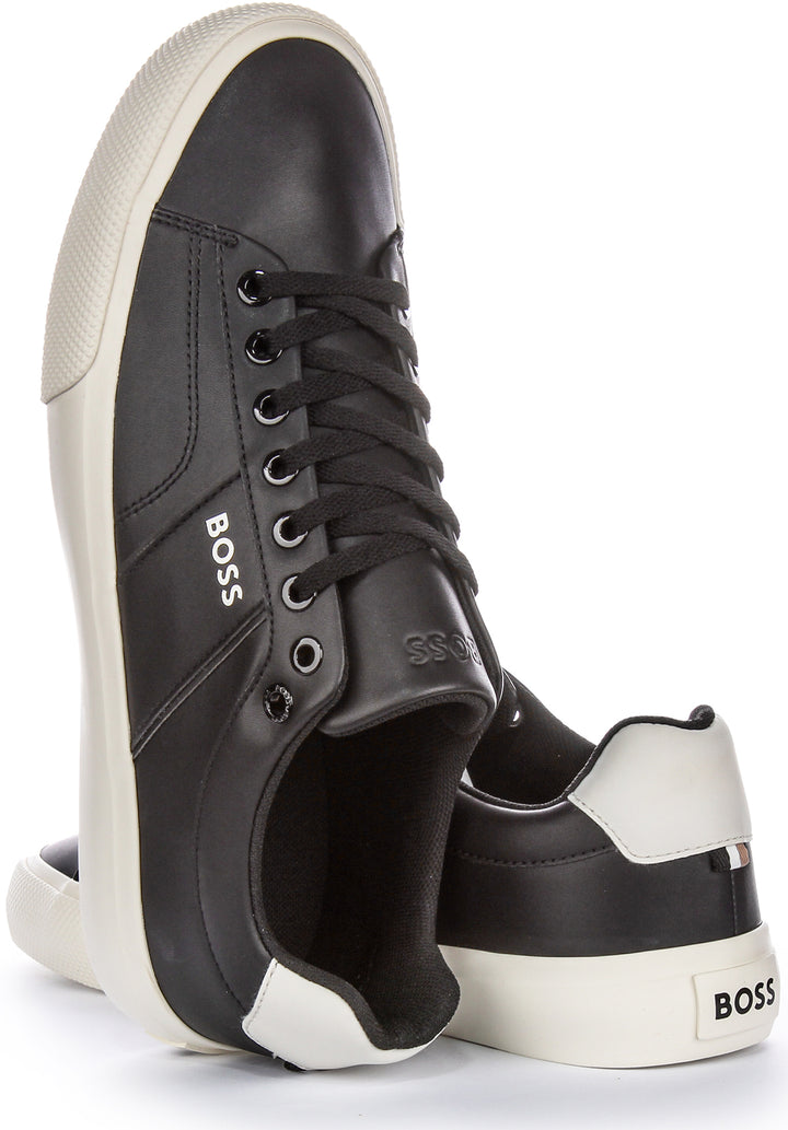 Boss Aiden Tennis Flpp In Black For Men