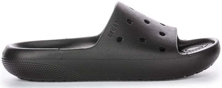 Sandales en caoutchouc profond Crocs Classic Slide 2 Bold Simplicity Fit Feel en noir